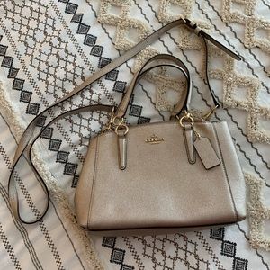 Coach rose gold purse